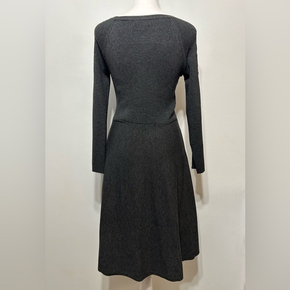 New! Neiman Marcus Laced Arm Sweater Dress - Picture 5 of 8